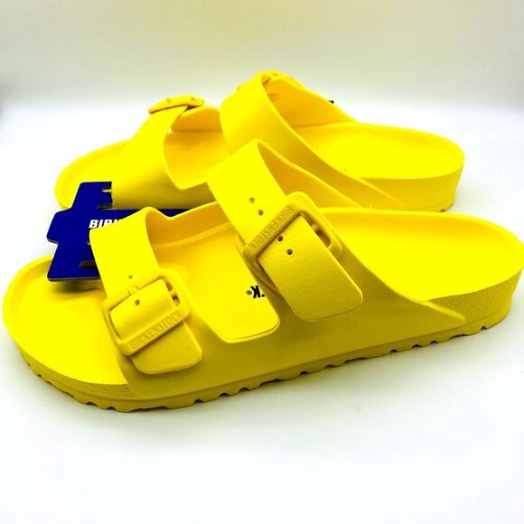 NWT Birkenstock ArizonaVibrant Unisex Sandals-Banana-42/270 Germany - Picture 2 of 10